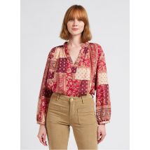 La Petite Etoile - Chemise fluide col tunisien imprimé en coton - Taille 3 - Bleu