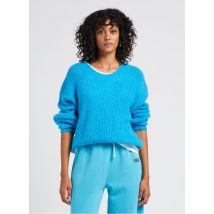 American Vintage - Pull col rond en maille mélangée - Taille S - Bleu