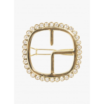 Claudie Pierlot - Messing haarspeld met stras - Een Maat - Goudkleurige