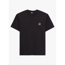 The Kooples - Tee-shirt col rond brodé en coton - Taille S - Noir