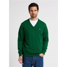 Gant - Jersey de lana con cuello de pico - Talla 2XL - Verde