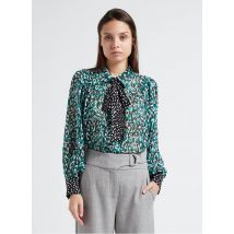 Suncoo - Blusa estampada con cuello clásico - Talla 3 - Verde