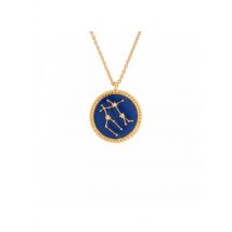 Les Nereides - Collier pendentif signe astrologique bélier - Taille Unique - Bleu