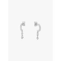 Mya Bay - Pendientes de latón plateado - Talla única - Plata