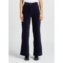 Nice Things - Pantalon boot-cut velours côtelé en coton mélangé - Taille L - Bleu