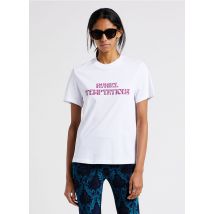 Sonia Rykiel - Katoenen t-shirt met ronde hals - 36 Maat - Wit