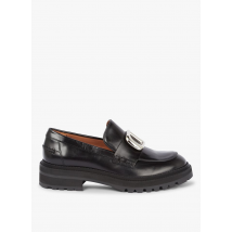 Billi Bi - Mocassins crantés en cuir - Taille 38 - Noir