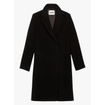 Claudie Pierlot - Jas met reverskraag wolblend - 38 Maat - Zwart