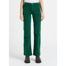 Lab Dip - Pantalon droit côtelé en coton mélangé - Taille 36 - Vert