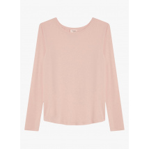 Repetto - Camiseta de punto de jersey con cuello redondo - Talla S - Rosa