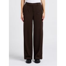 Object - Soepelvallende bandplooibroek - 38 Maat - Beige