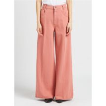 Closed - Wijde - katoenen jeans met hoge taille - 25 Maat - Roze