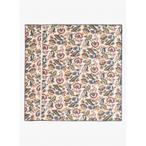 Louise Misha - Lot de 4 serviettes de tables imprimé fleuri en coton bio - Taille Unique - Beige