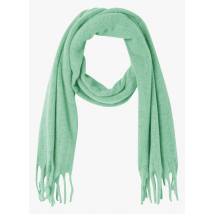 American Vintage - Sjaal met franjes - Een Maat - Groen