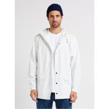 Rains - Cortavientos impermeable con capucha - Talla S - Blanco