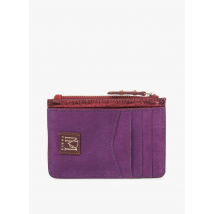 Petite Mendigote - Leren pasjeshouder van twee materialen - Een Maat - Paars