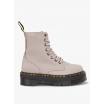 Dr. Martens - Leren enkellaarzen met plateauzool - 37 Maat - Beige