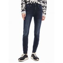 Desigual - Vaquero skinny de algodón - Talla 40 - Negro