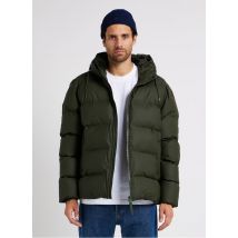 Rains - Donsjack met opstaande kraag en capuchon - L Maat - Groen