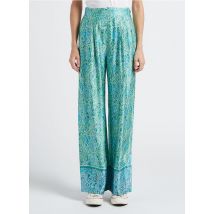 Suncoo - Pantalones anchos con estampado cachemir - Talla 3 - Verde