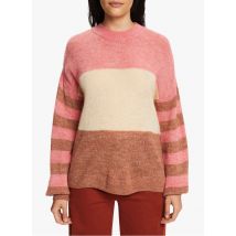 Esprit - Jersey de rayas con cuello redondo - Talla XS - Rojo