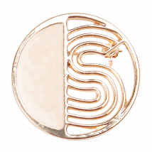 One Step - Broche fantaisie - Taille Unique - Doré