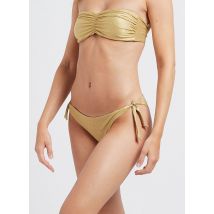 Beliza - Aan twee zijden draagbaar bikinibroekje - M Maat - Goudkleurige