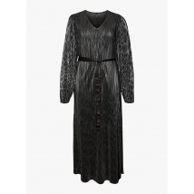 Vero Moda Curve - Lange - rechte jurk met v-hals - 42 Maat - Zwart
