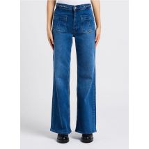 Reiko - Jeans met wijde pijpen katoenblend - 27 Maat - Blauw