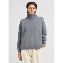 Max Mara Week End - Pull ample col montant en laine - Taille S - Argent