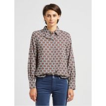 Marc O'polo - Gerade geschnittene bluse aus bio-baumwolle mit klassischem kragen und print - Größe 36 - Mehrfarbig