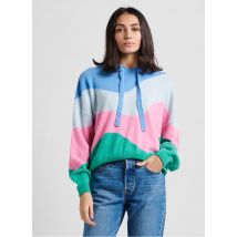 Crush - Ruimvallende sweater van kasjmier met capuchon - 2 Maat - Blauw