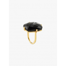 Une A Une - Rechteckiger ring aus messing - Größe 50 - Schwarz
