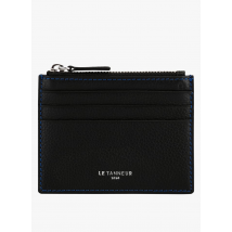 Le Tanneur - Porte cartes zippé en cuir grainé - Taille Unique - Noir