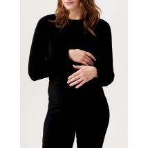 Noppies - Tee-shirt court d'allaitement en coton mélangé - Taille XS - Noir