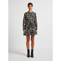 The Korner - Robe courte col rond imprimée - Taille 36 - Noir