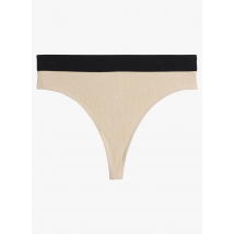 Icone - Tanga taille haute - Taille XS - Beige