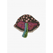 Essentiel Antwerp - Broche met strass 'paddenstoel' - Een Maat - Multikleurig