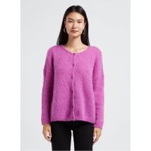 Des Petits Hauts - Vest met knoopsluiting wolblend met mohair - 1 Maat - Roze