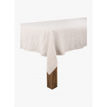 Harmony Haomy - Tischdecke aus gewaschenem leinen mit vichy-print - Größe 160x300 cm - Rosa