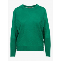 Cotelac - Pull ample col rond en laine - Taille 2 - Vert