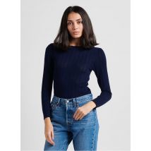Marie Sixtine - Gebreide trui met boothals - S Maat - Blauw