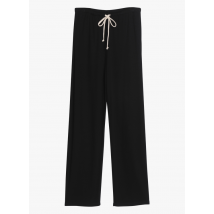 Icone - Pantalón de pijama de canalé - Talla XS - Negro