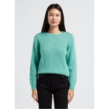 Des Petits Hauts - Trui met ronde hals wolblend - 2 Maat - Groen