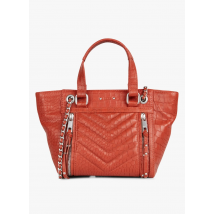Ikks - Sac épaule en cuir effet croco - Een Maat - Oranje