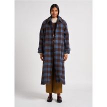 Diega - Abrigo largo de lana con cuello clásico - Talla S - Multicolor