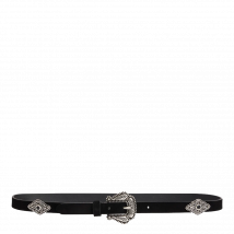 Gerard Darel - Ledergürtel - Größe 3 - Schwarz