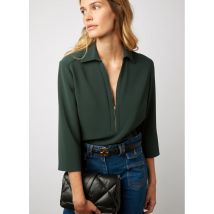 Gerard Darel - Blouse col classique - Taille 42 - Vert
