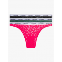 Calvin Klein Underwear - Lote de tres braguitas brasileñas de encaje - Talla XS - Multicolor