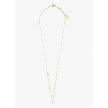 Une A Une - Halsketting met zirkoniasteentjes - Een Maat - Groen